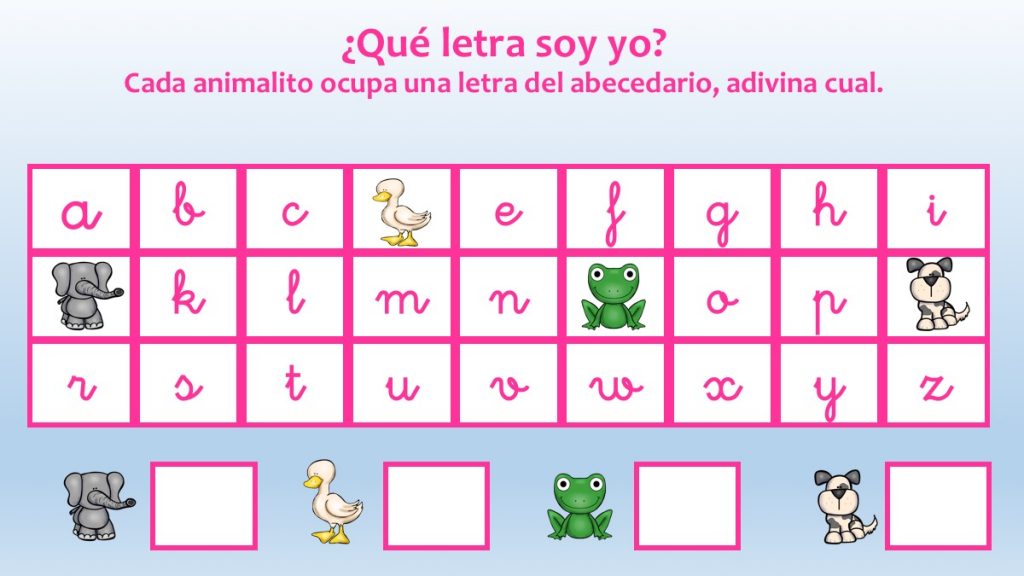 Os dejamos  estas sencillas actividades en las que nuestros alumnos y alumnas tienen  que escribir la letra que ha sido sustituida por la imagen de un animal siguiendo el abecedario […]
