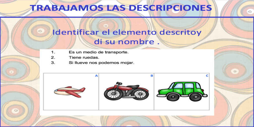 Hemos preparado unas sencillas actividades para trabajar la descripciones, en la que nuestros alumnos deben de identificar de entre tres imágenes cual de ellas se corresponde con las tres frases […]