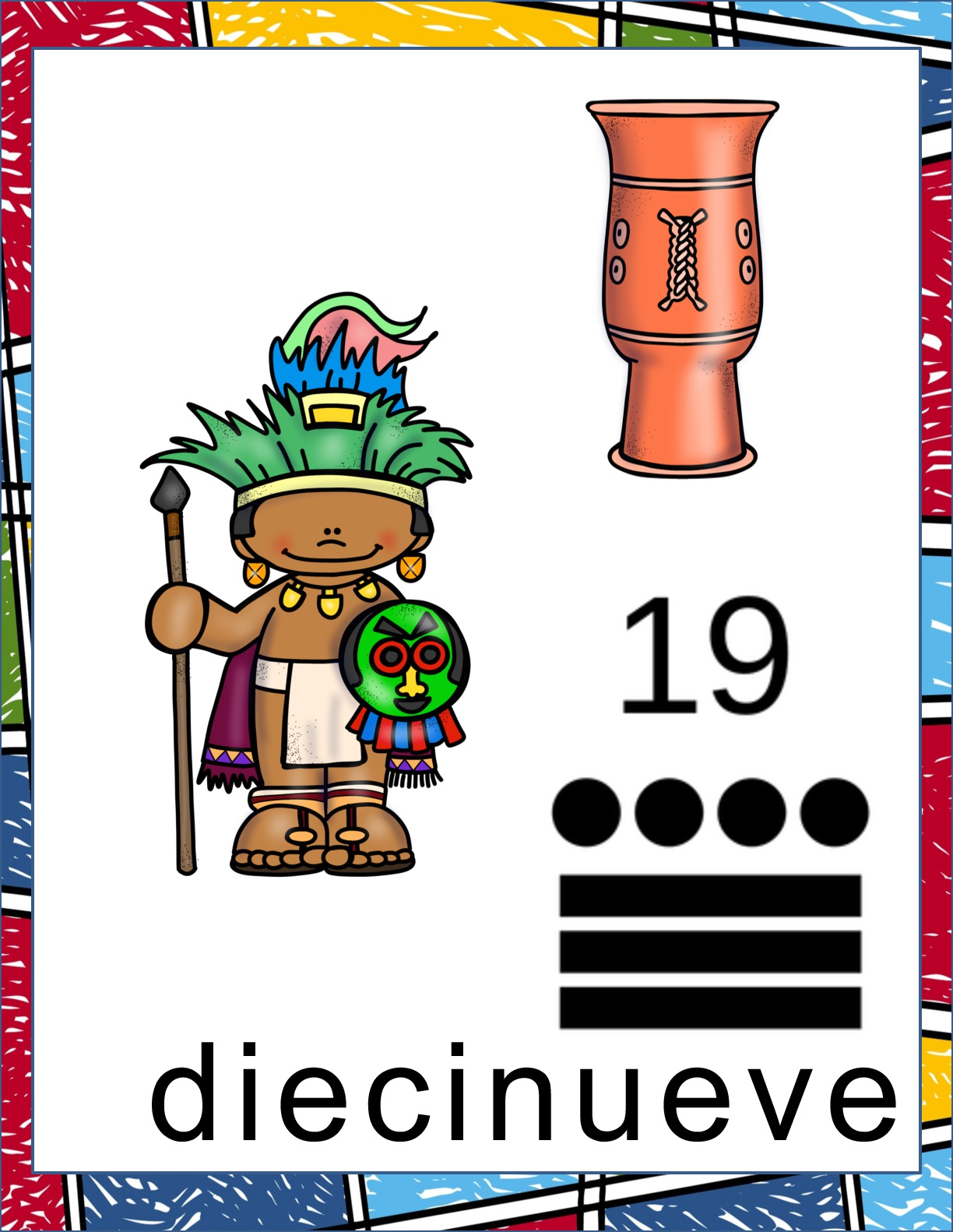 CARTELES DECORATIVOS NÚMEROS MAYAS 1 AL 20 -Orientacion Andujar CARTELES DECORATIVOS NÚMEROS MAYAS 1 AL 20 -Orientacion Andujar