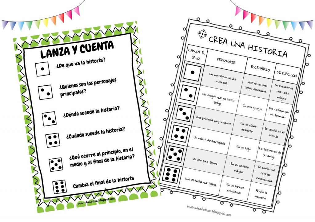 Otra interesante colaboración de Lorena Garcia Chavarri, creadora del blog, IDEALEDUCA, se trata de un material muy bueno para trabajar la escritura creativa mientras tiramos los dados. http://idealeduca.blogspot.com.es/     pdf Crea […]