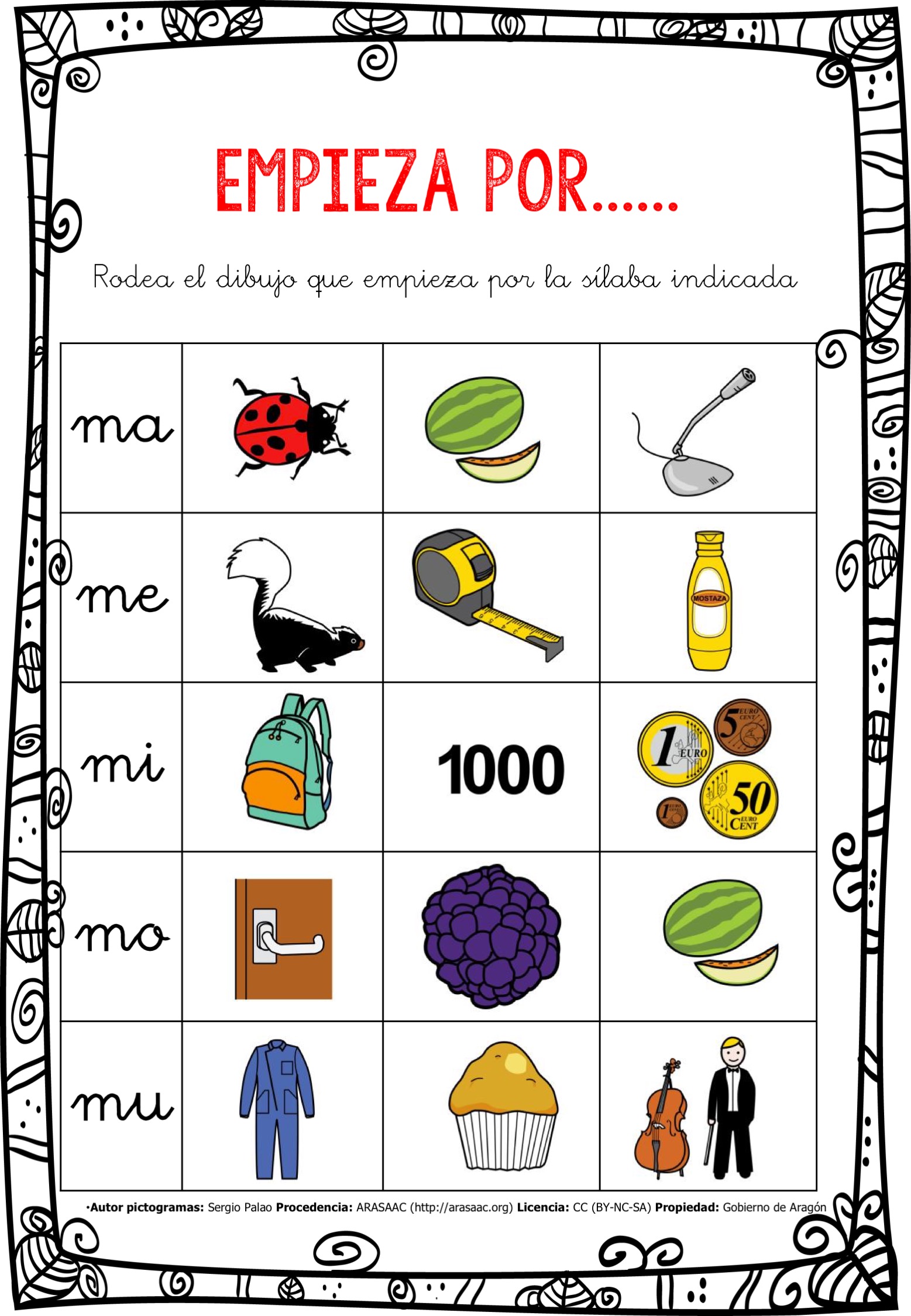 CONCIENCIA FONOLÓGICA EMPIEZA POR…... MA-ME-MI-MO-MU EDITABLE10 - Orientación Andújar - Recursos Educativos CONCIENCIA FONOLÓGICA EMPIEZA POR…... MA-ME-MI-MO-MU EDITABLE10 - Orientación Andújar - Recursos Educativos