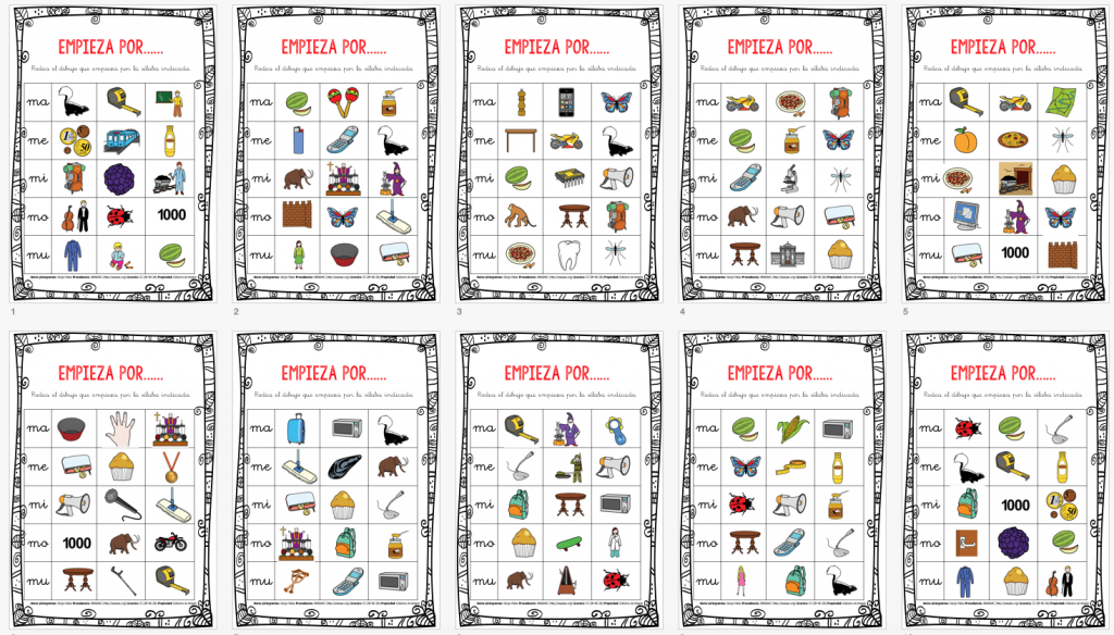 Conjunto de fichas en POWER POINT EDITABLE para trabajar la conciencia fonológica, que puede complementar cualquier método de lectoescritura, en estas actividades nuestros alumnos deben de rodear uno de los […]