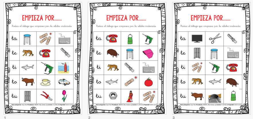 Conjunto de fichas en POWER POINT EDITABLE para trabajar la conciencia fonológica, que puede complementar cualquier método de lectoescritura, en estas actividades nuestros alumnos deben de rodear uno de los […]