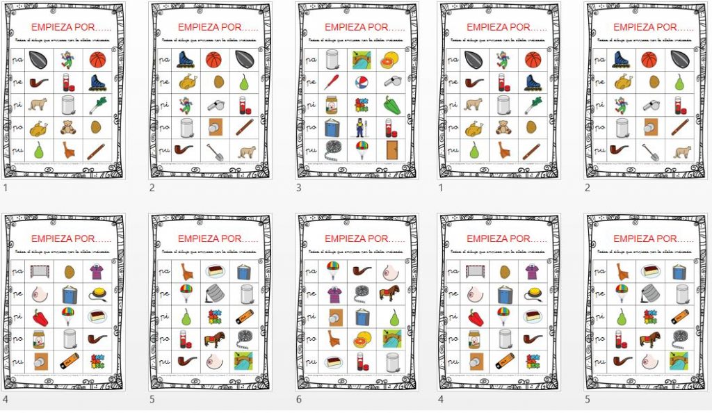 CONCIENCIA FONOLÓGICA EMPIEZA POR…… PA-PE-PI-PO-PU EDITABLE empieza por pa-pe-pi-po-pu POWER POINT empieza por pa-pe-pi-po-pu PDF