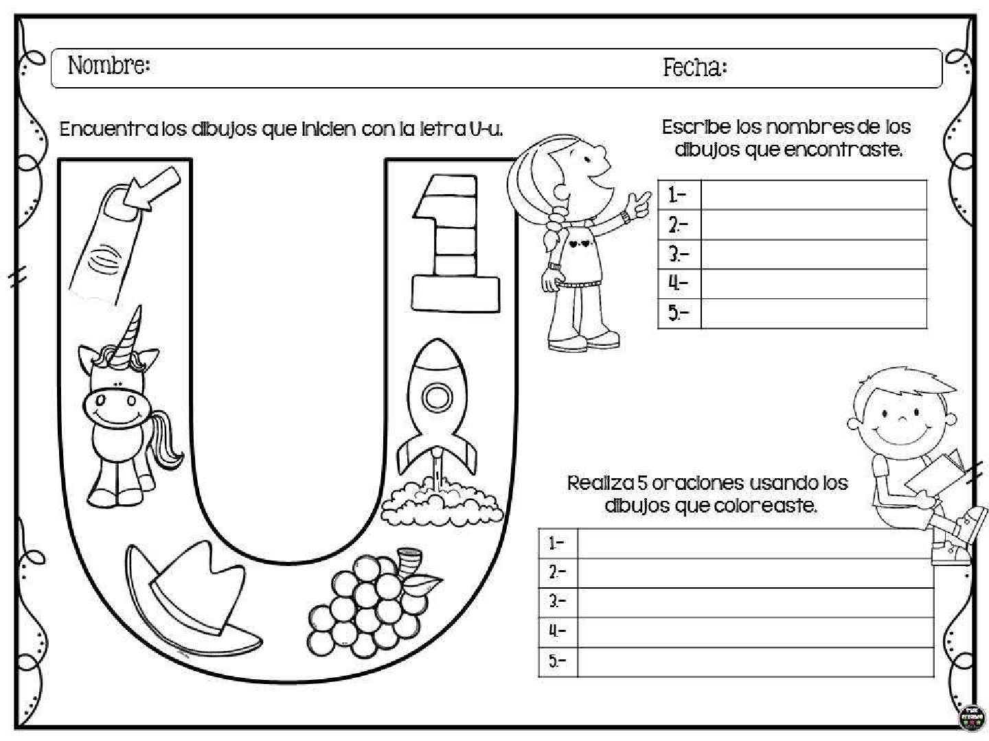 Colorea Encuentra Y Escribe Con Las Letras Del Abecedario 006