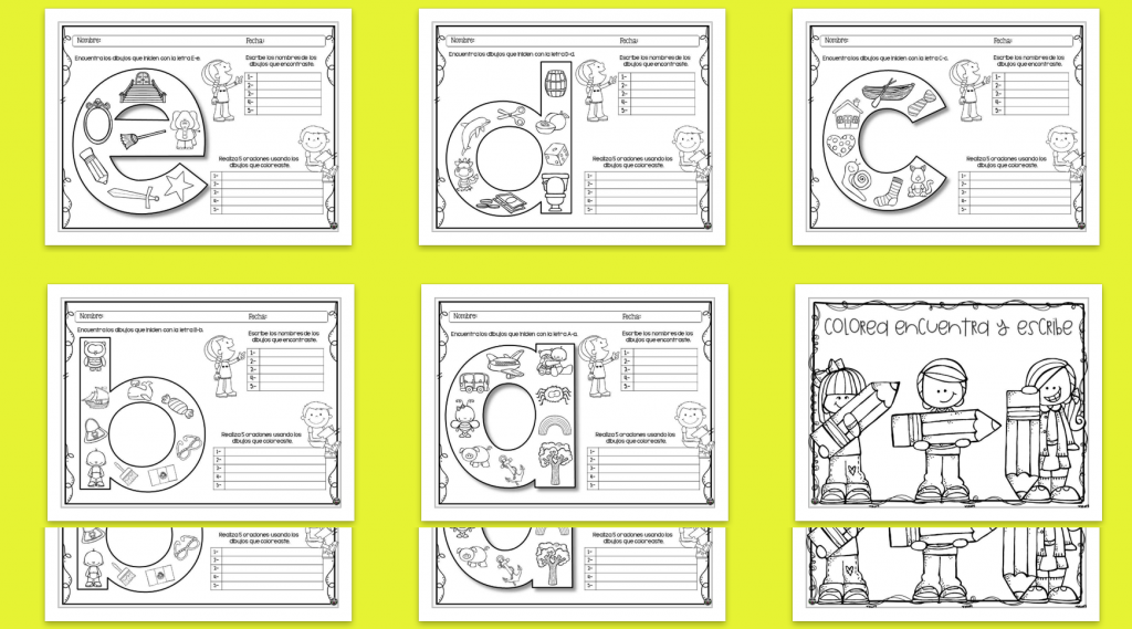 Compartimos este fantástico material de la maestra star leyva en la que nuestros alumnos deben de encontrar los dibujos que empiezan por cada una de las letras, escribir sus nombre […]