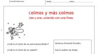 Sencilla actividad para trabajar la compresión lectora con el uso de colmos.     DESCARGA LA FICHA EN WORD Y PDF comprension lectora colmos colmos y mas colmos WORD   […]