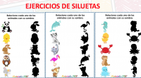 DESCARGA LAS FICHAS EN PDF TRABAJAMOS LA ATENCIÓN CON SILUETAS DE ANIMALES