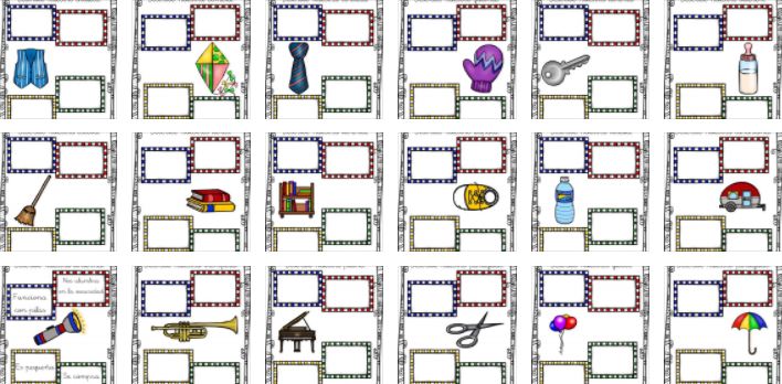   DESCARGA LAS FICHAS PARA DESCRIBIR EN PDF jugamos a describir objetos cotidianos