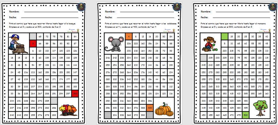 Fichas para trabajar la atención. Laberintos numéricos   Otro recurso de nuestro blog amigo actividades de infantil y primaria En esta ficha el alumno tendrá que recorrer el laberinto siguiendo la […]