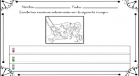 En esta divertida y creativa actividad nuestros alumnos deben de escribir tres oraciones o frases que estén relacionadas con una imagen que le presentamos. Con lo que fomentamos la escritura […]