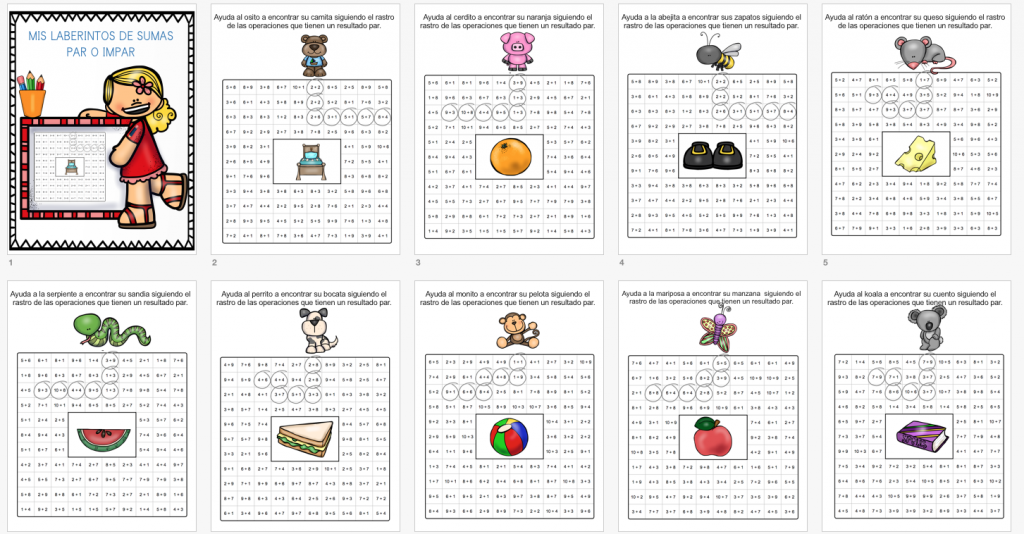 Continuamos con la serie de  fichas para trabajar la atención y la competencia matemática. En esta ocasión hemos preparado unos laberintos con SUMAS. El alumno para avanzar en el laberinto […]