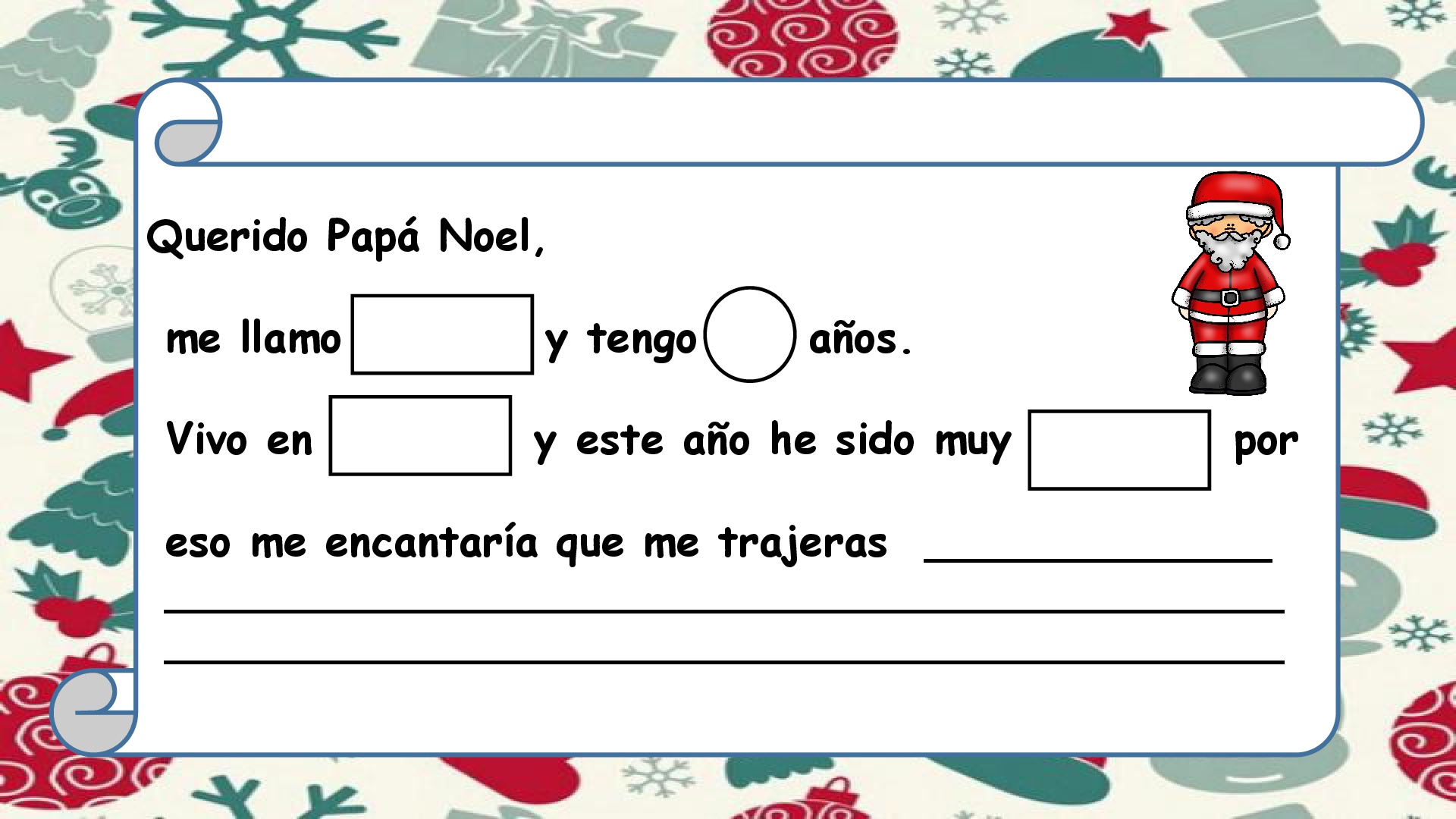 Carta Papá Noel Pdf Modelos de cartas para Papa Noel y los reyes magos