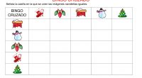 Bingo cruzado de 5×5 especial Navidad.   DESCARGA EL BINGO EN PDF Trabajamos la atencion en navidad con estos bingos cruzados