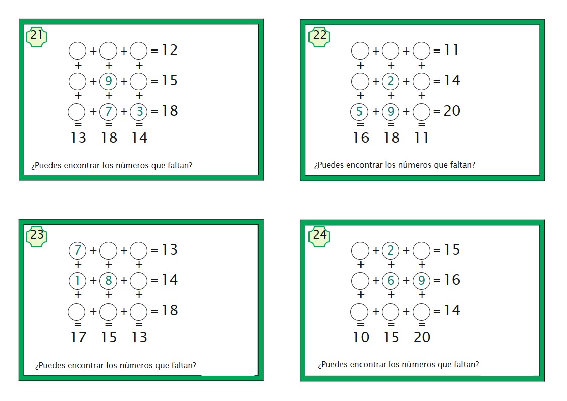 juegos matematicos de sumas (6) - Orientación Andújar ...