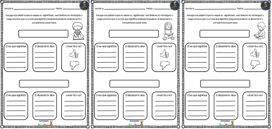Aprendemos a utilizar el diccionario         Descarga el recurso en formato PDF Aprendemos a utilizar el diccionario