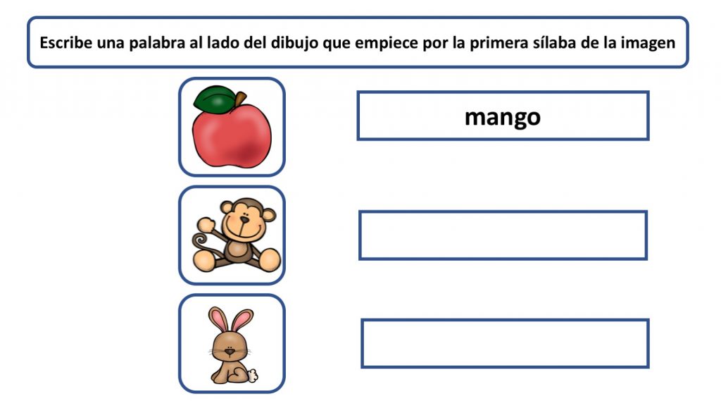 Sencillas actividades para trabajar la conciencia fonológica en la que nuestros alumnos alumnas deben de escribir una serie de palabras que empiecen por la misma sílaba inicial de la imagen […]