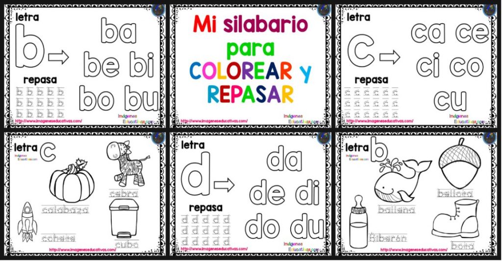 Estupendas actividades para trabajar las sílabas SILABARIO repasa, traza y colorea. Nos encanta Os dejamos este genial silabario con el que trabajar el trazo y la motricidad ademas de la creatividad cuando coloreamos.