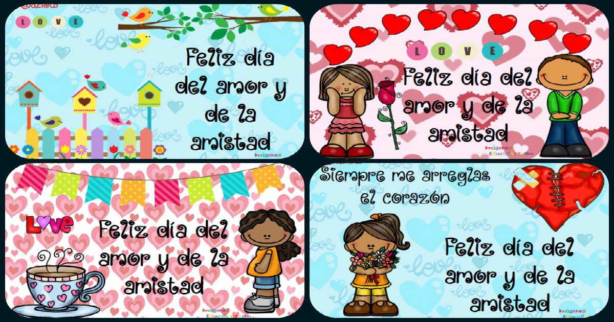 Tarjetas para el día del amor y de la amistad, originalesy listas para  imprimir -Orientacion Andujar