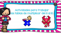 Actividades para trabajar las tablas de multiplicar del 1 al 5. Parte 1      Descarga el recurso en formato PDF Actividades para trabjar las tablas de multipicar del 1 al […]