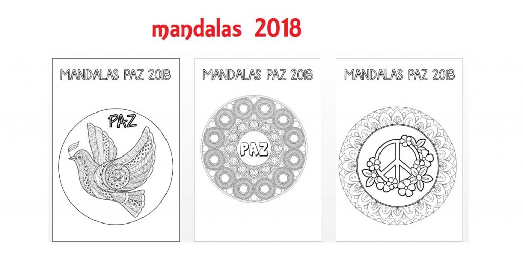 NUEVOS MANDALAS POR LA PAZ 2018 Os dejamos unas nuevas mandalas para trabajar esta semana de la PAZ, que acabamos de crear para poder decorar vuestras clases, esperamos que os gusten.