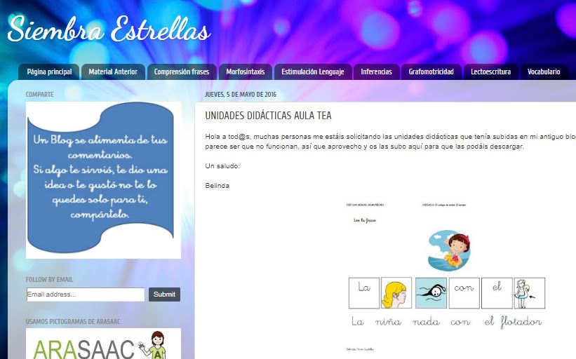 BLOG "SIEMBRA ESTRELLAS"