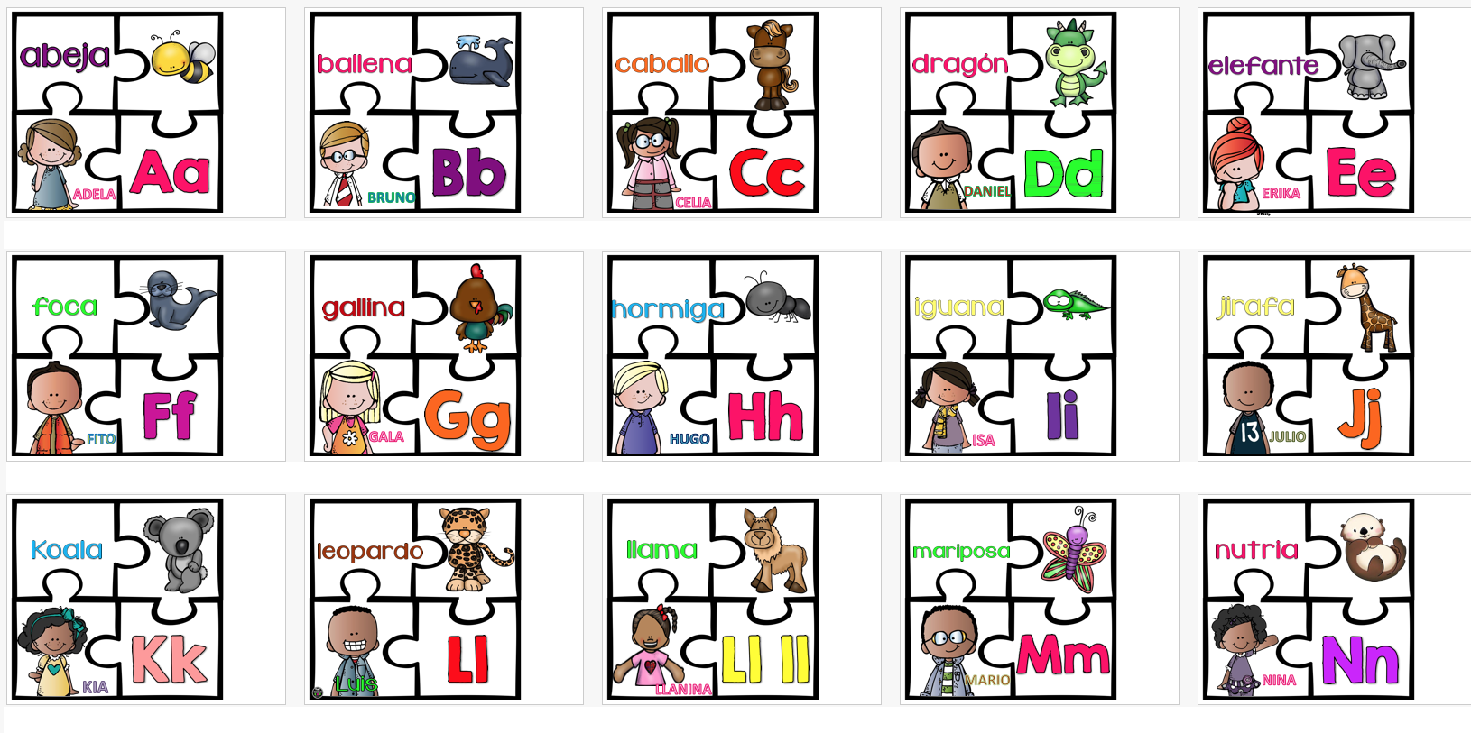 Puzzle abecedario sale