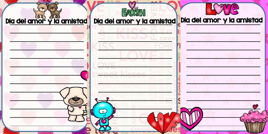 Dia del amor y la amistad san valentin modelos de cartas y 