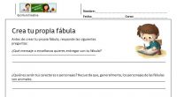 Os hemos preparado una ficha para poder trabajar la escritura creativa mediante la elaboración de fábulas.