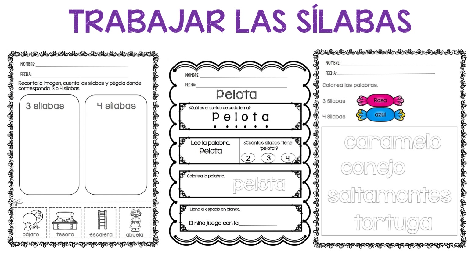 Trabajamos Las Sílabas De Forma Divertida