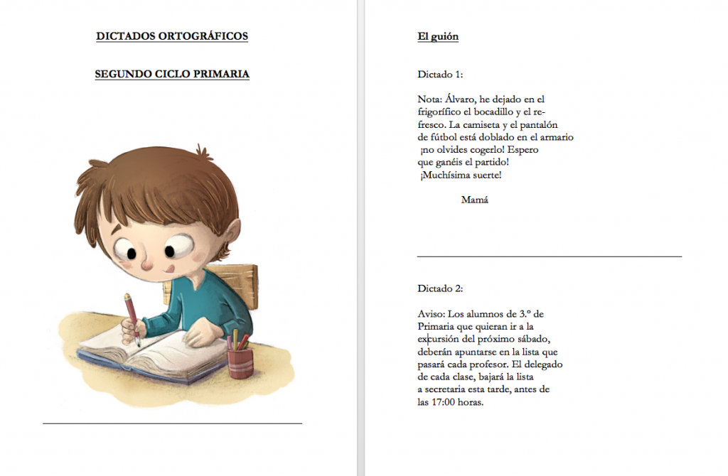 Dictados ortográficos ideales para trabajar en el segundo ciclo de educación primaria.