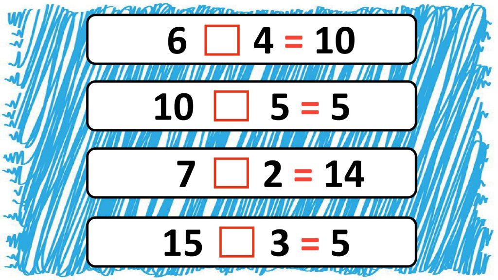 Os proponemos una sencilla actividad de matemáticas donde nuestros alumnos deberán averiguar que signo falta para resolver las siguientes operaciones, pueden ser sumas, restas, multiplicaciones o divisiones.   DESCARGAR ARCHIVO […]