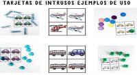 Hoy os dejamos estas tarjetitas de medios de trasporte donde nuestros alumnos/as deben de encontrar el intruso, con lo que trabajamos la atención  y la discriminación visual.