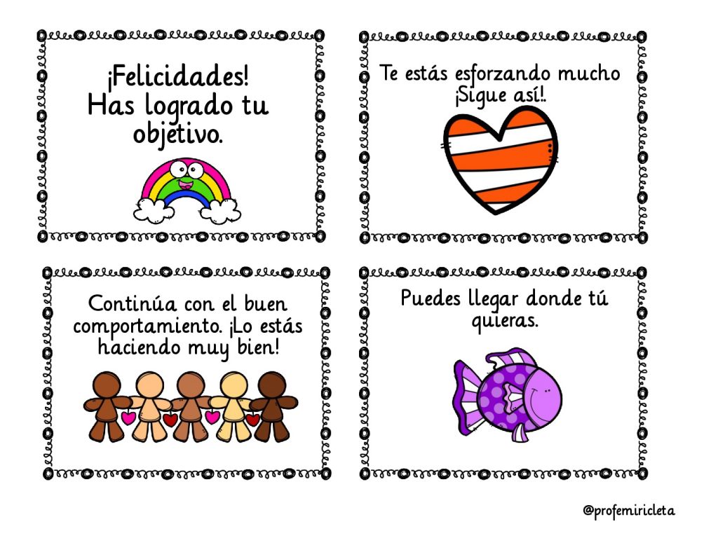Inteligencia emocional notas positivas para nuestros alumnos/as Os dejamos una nueva colaboración de Miriam Profe Miricleta, en está ocasión se trata de unas notas en forma positiva para valorar diferentes aspectos en clase de nuestros alumnos/as.