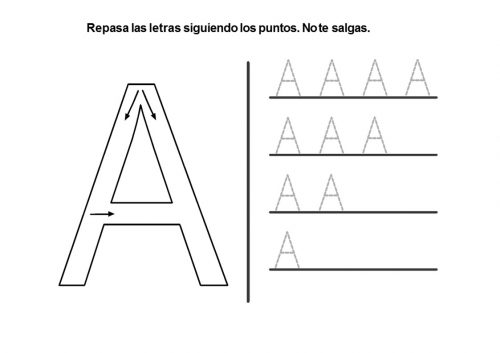 Ficha de Caligrafía. Letra X - Didactalia: material educativo