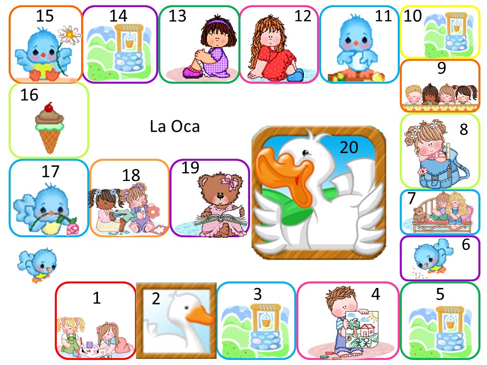 ADAPTADO PARA INFANTIL Juego de la Oca y serpientes y ...