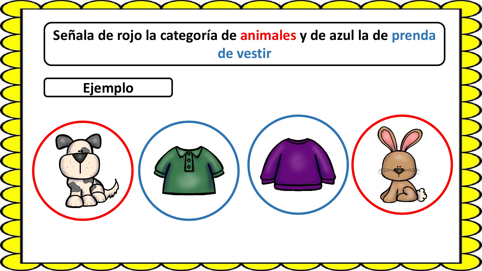 Aprendemos jugando: Categorías semánticas. Actividad estimulación cognitiva  y lenguaje