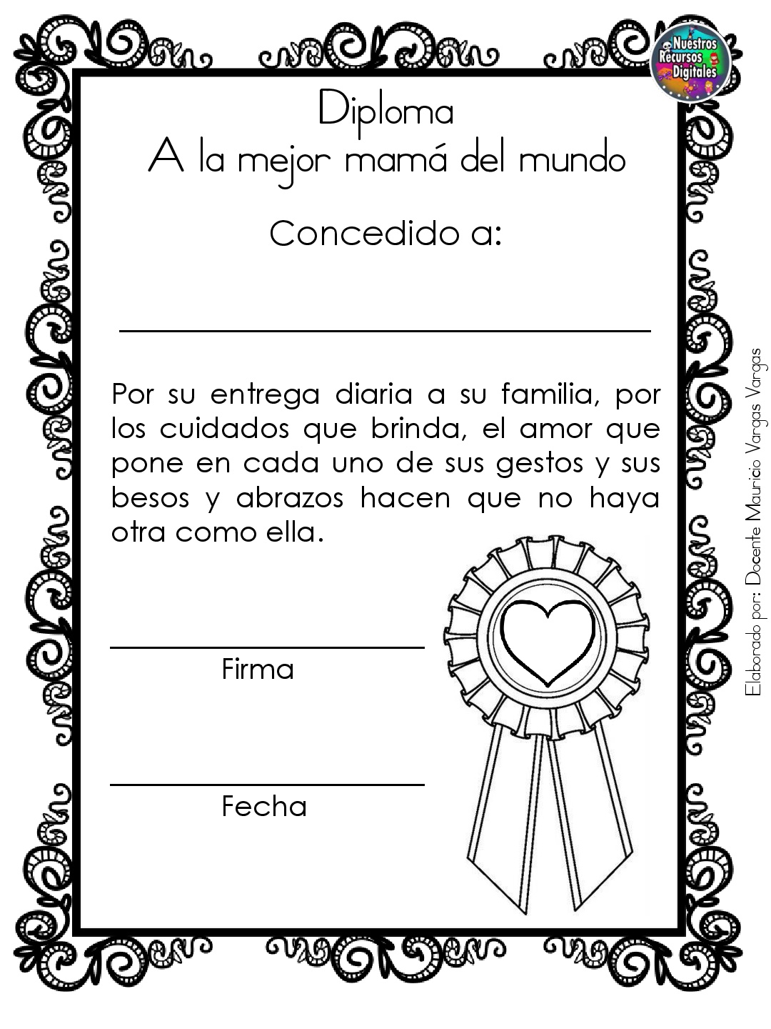 Diploma A La Mejor Mamá Diplomas-para-colorear-y-dar-el–dia-de-las-madres-008