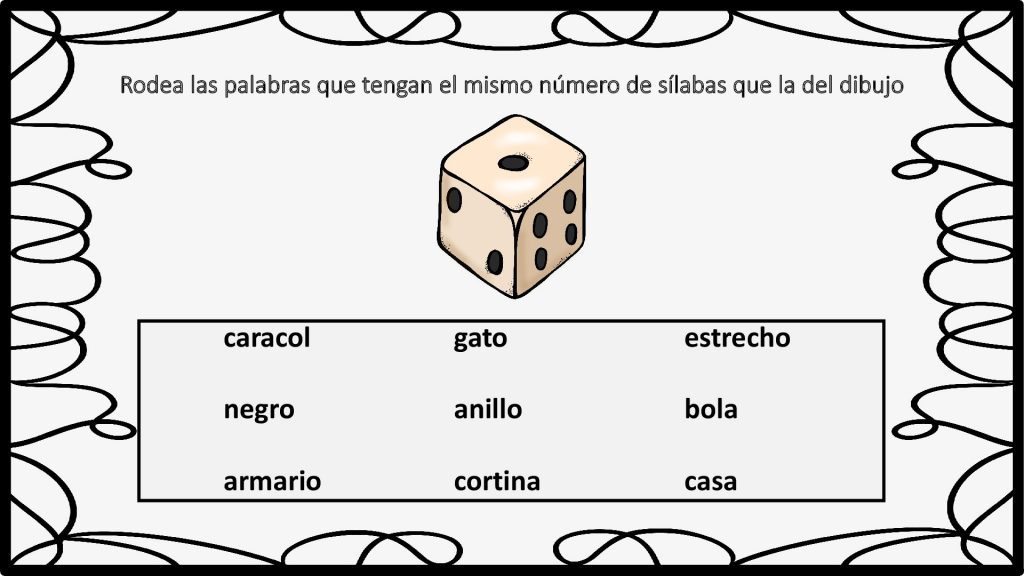 A continuación os proponemos una actividad especialmente útil para trabajar la dislexia, que consiste en rodear de una lista de palabras aquellas que tengan las mismas sílabas que el dibujo […]