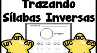 Conjunto de fichas para trabajar el trazo y repasar las sílabas inversas.