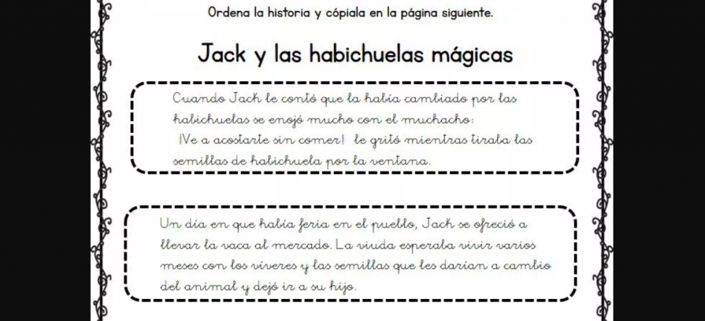 Nuevas fichas de comprensión lectora. Ordenamos diálogos