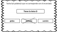 A continuación os proponemos una completa actividad para trabajar la atención y el reconocimiento de letras.