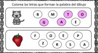 Hoy os proponemos una divertida actividad para trabajar la conciencia fonológica, en la que nuestros alumnos deben identificar que letras forman una palabra y señalarlas.