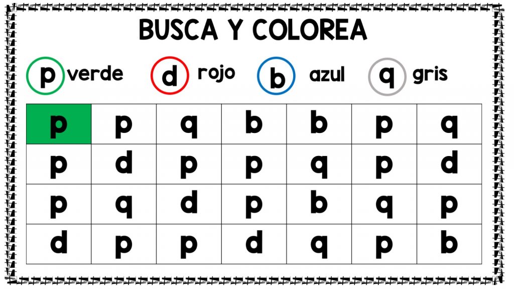 #dislexia actividades Busca y colorea reconocimiento de letras Dejamos plantilla editable Os dejamos estas fichas para el reconocimiento de letras, en estas actividades nuestros alumnos/as deben de colorear según unos colores cada una de las letras que les ponemos..