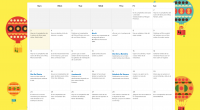 Os dejamos este sencillo calendario con una serie de actividades para trabajar con los más pequeños, relacionadas con la lectura.