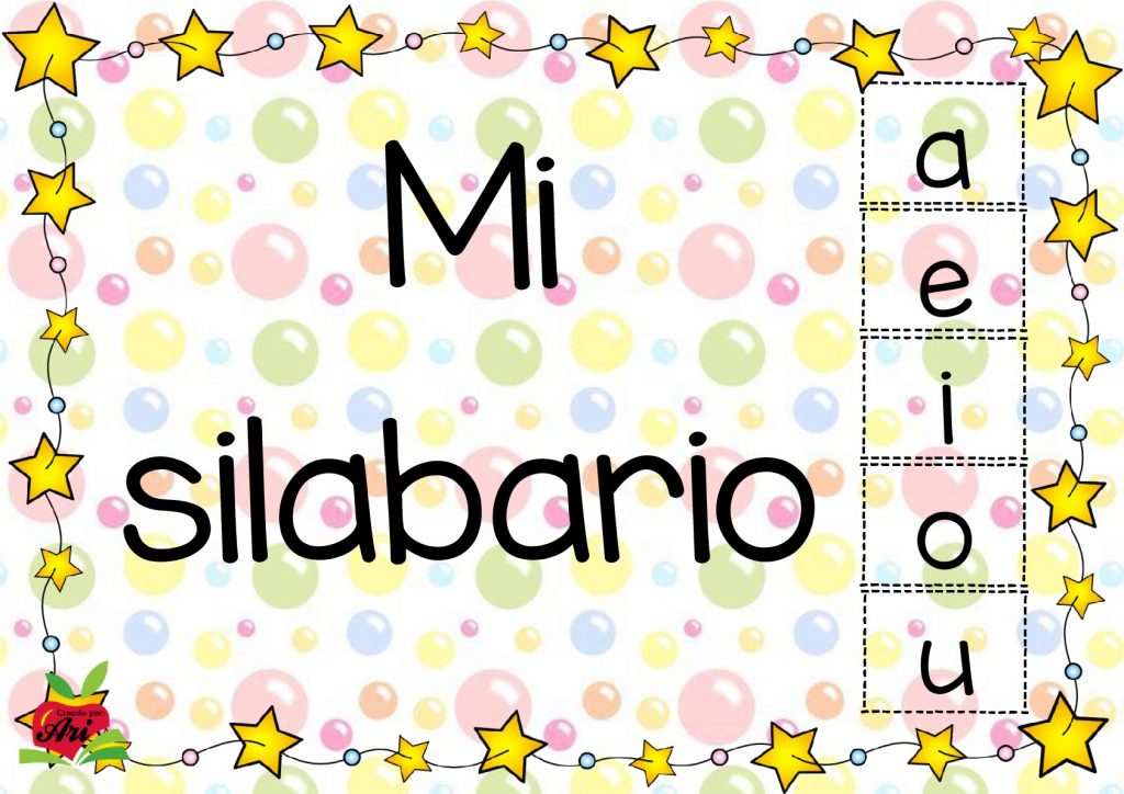 Mi silabario completo a todo color Nos vendrá genial este completo silabario para trabajar con nuestros alumnos en clase y también decorar el aula.