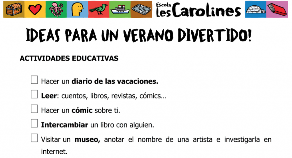 Aunque muchos de nosotros ya hemos entregado las notas y las tareas que queremos que nuestros niños y niñas hagan este verano os proponemos esta fantástica lista de tareas par […]