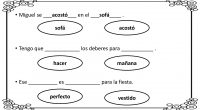 A continuación os proponemos una actividad para trabajar la conciencia morfosintáctica, en la que nuestros alumnos deben rellenar los huecos con las palabras que aparecen abajo de cada oración.