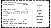 En los siguientes textos se han olvidado algunas palabras, pero no te preocupes porque en el recuadro encontrarás todas las palabras que necesitas para completar las mini lecturas y poder […]