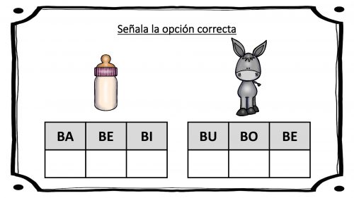 Conciencia silábica: señala la sílaba correcta. -Orientacion Andujar